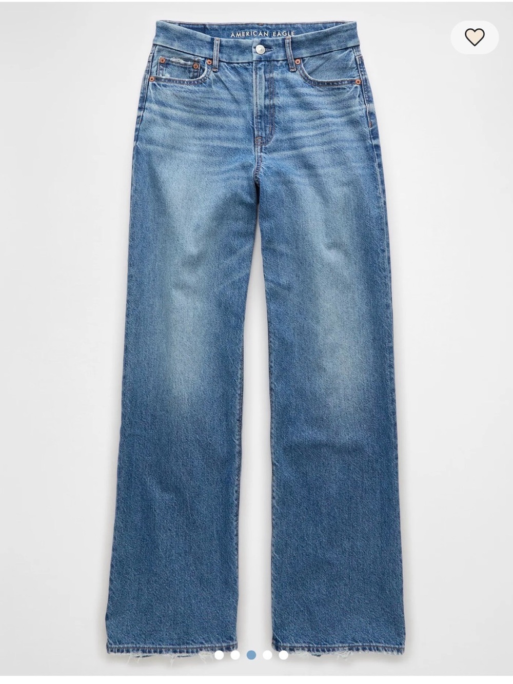 American Eagle Outfitters Light Blue Wide Leg High-Rise Jeans